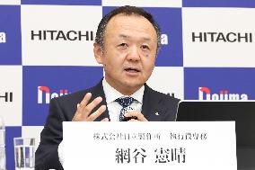 Nojima and Hitachi Joint Press Conference